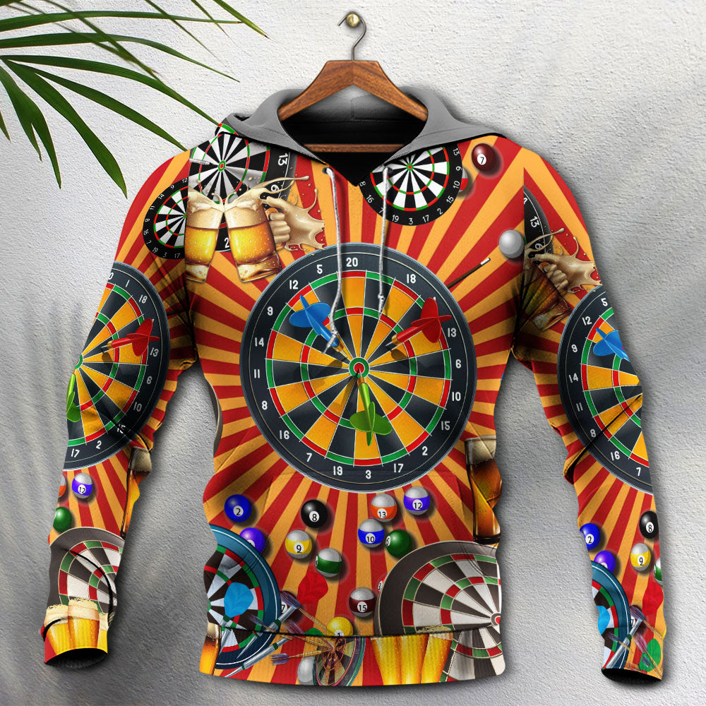 Darts Player Beer Life - 3D Hoodie