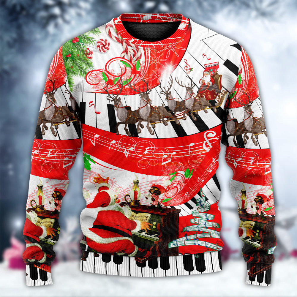 Christmas Love Music Happy Life – Sweater - Ugly Christmas Sweater