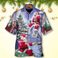 Christmas Santa Night Holiday Magic Art – Hawaiian Shirt