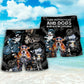 Motorcycle Dog I Like Motorcycles And Dogs - Beach Short - Owls Matrix LTD