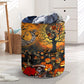 Skull Halloween Skull Darkness - Laundry Basket - Owls Matrix LTD