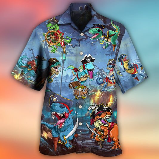 Halloween Pirate Dinosaur Fantasy Horror – Hawaiian Shirt
