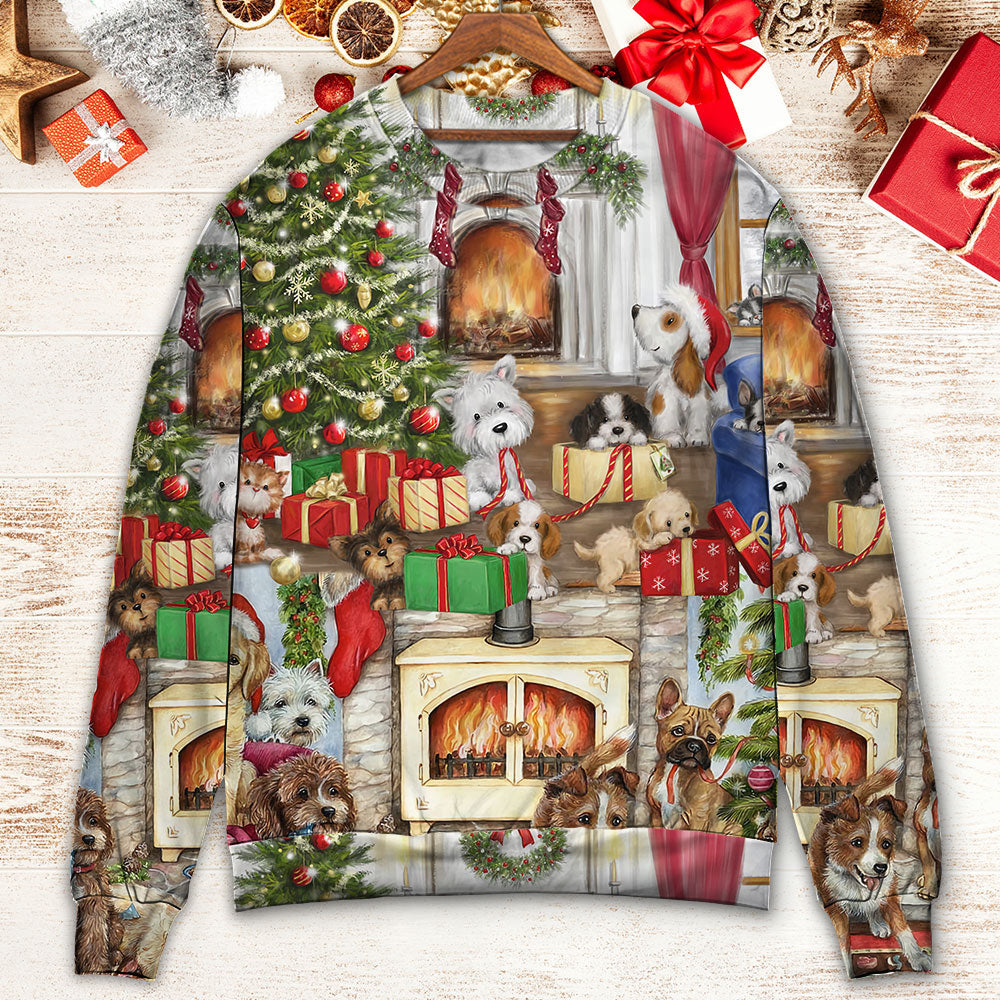 Christmas Dog Lover Merry Xmas Style – Sweater - Ugly Christmas Sweater