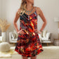 Dinosaur Meteorite Cool Style – Women's Summer Sleeveless V-Neck Camisole Dress