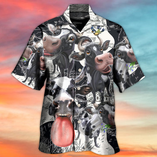 Funny Happy Cow Farm Life - Hawaiian Shirt