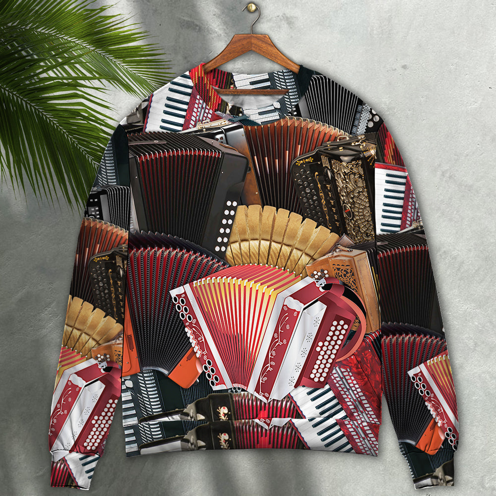Accordion Gentleman Music Quote Style – Sweater - Ugly Christmas Sweater