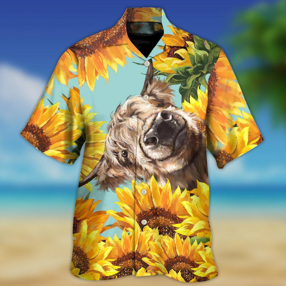 Happy Cow Sunflower Country Life – Hawaiian Shirt