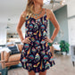 Hippie Mushroom Peace Love Life – Women's Summer Sleeveless V-Neck Camisole Dress