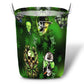 Skull Let's Get High Green - Laundry Basket - Owls Matrix LTD