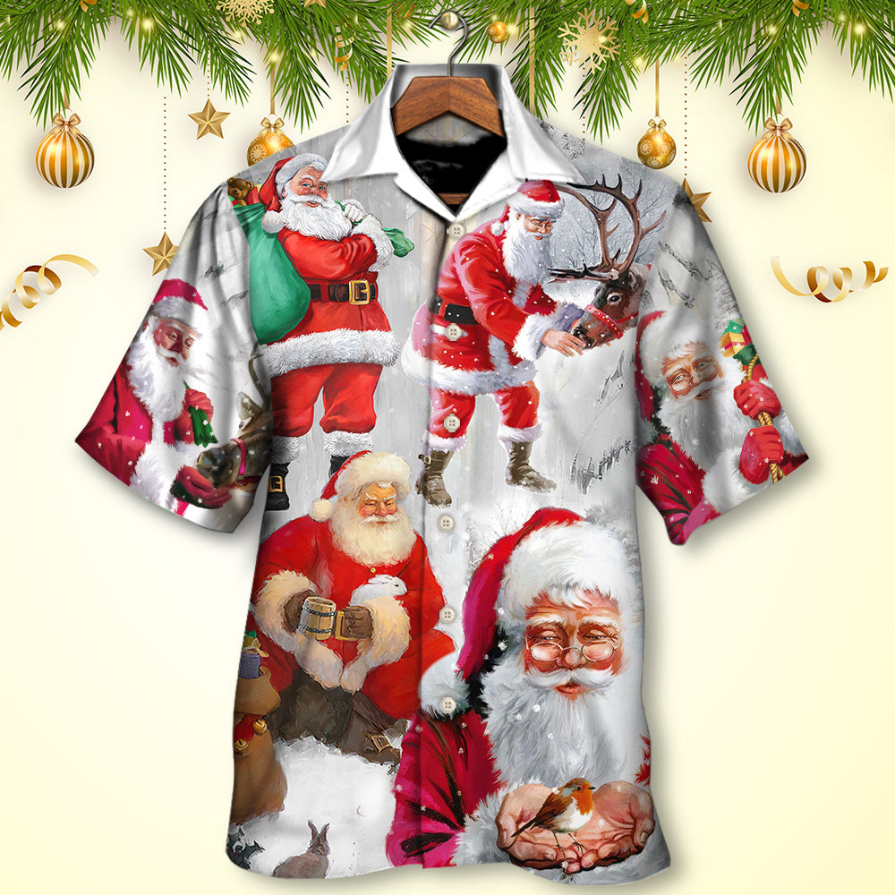 Christmas Santa Story Funny Holiday Art – Hawaiian Shirt