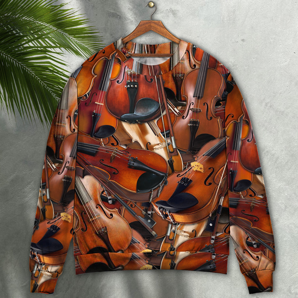 Violin Intelligent Music Quote Style – Sweater - Ugly Christmas Sweater