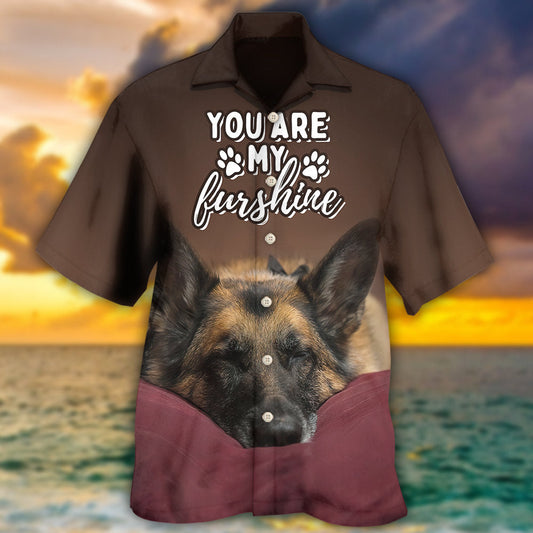 German Shepherd Furshine Cute Dog - Hawaiian Shirt