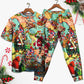 Chirstmas Love Santa Xmas - Pajamas Short Sleeve - Owls Matrix LTD