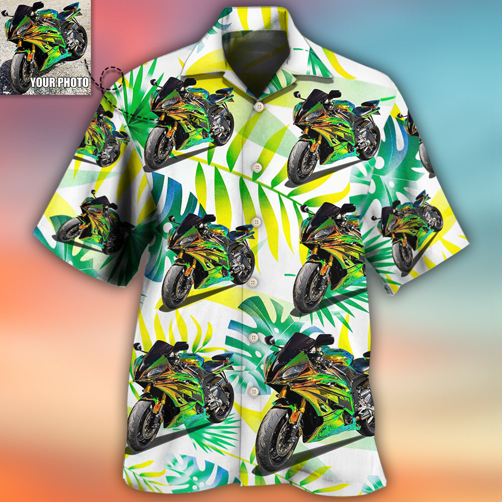 Motorcycle Lover Custom Photo - Hawaiian Shirt