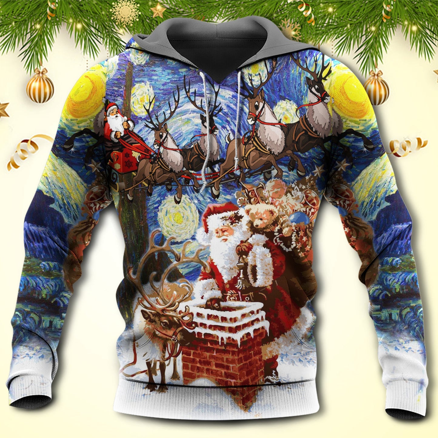 Christmas Holiday Coming Soon Quote Art – 3D Hoodie