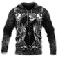 Black Cat Spooky Movie Night - 3D Hoodie