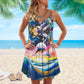 Dolphin Summer Sea Love – Women's Summer Sleeveless V-Neck Camisole Dress
