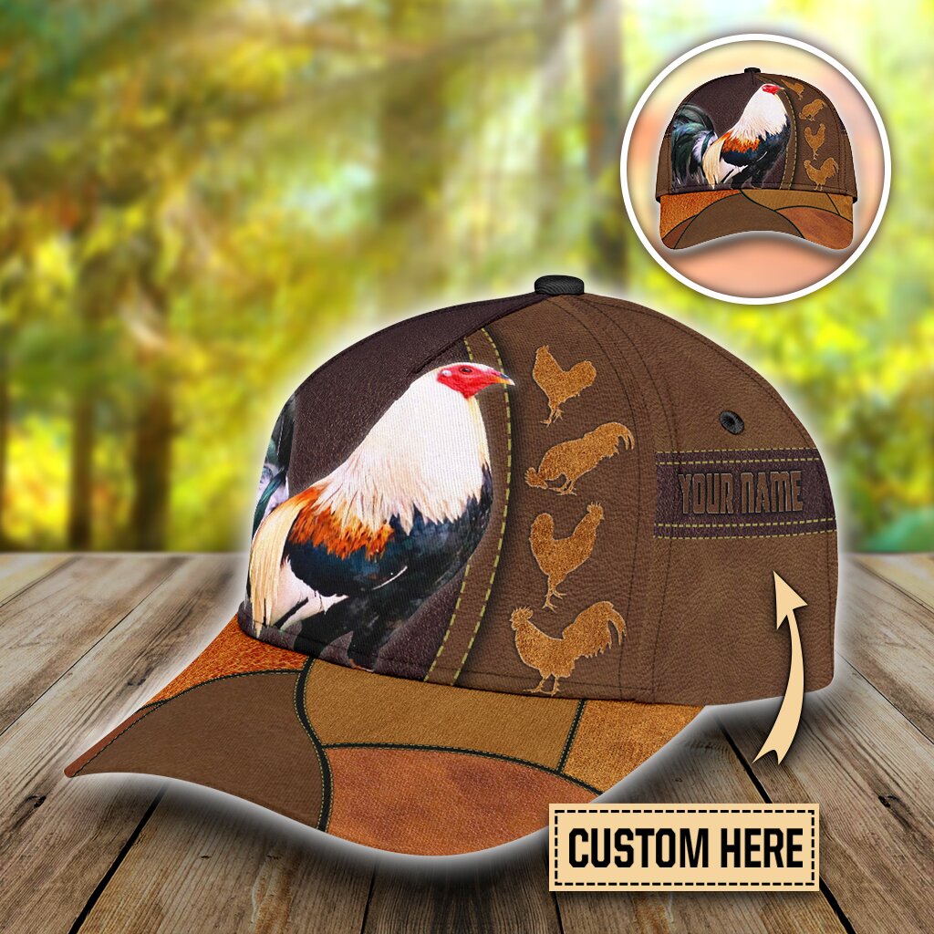 Personalized Rooster All Over Print – Classic Cap