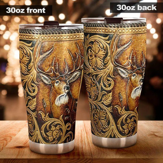 Hunting Love Deer 20 Oz Tumbler For Cozy Home Office Travel And Outdoor Drink Moments