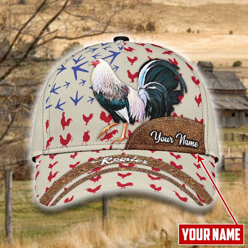 Personalized Rooster Farm Style Mh14082102 – Classic Cap