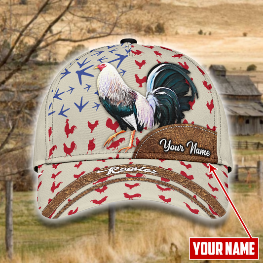 Personalized Rooster Farm Style Mh14082102 – Classic Cap