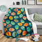 Colorful Easter Egg Pattern Flannel Blanket For Living Room And Bedroom Styling