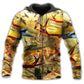 Fighter Jets Yellow Sky Style - 3D Hoodie