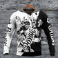 Boxing Spirit Black And White Art – 3D Hoodie