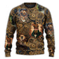 Vintage Cat Love Machine Art – Sweater - Ugly Christmas Sweater