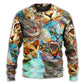 Real Love Cat Art Design – Sweater - Ugly Christmas Sweater