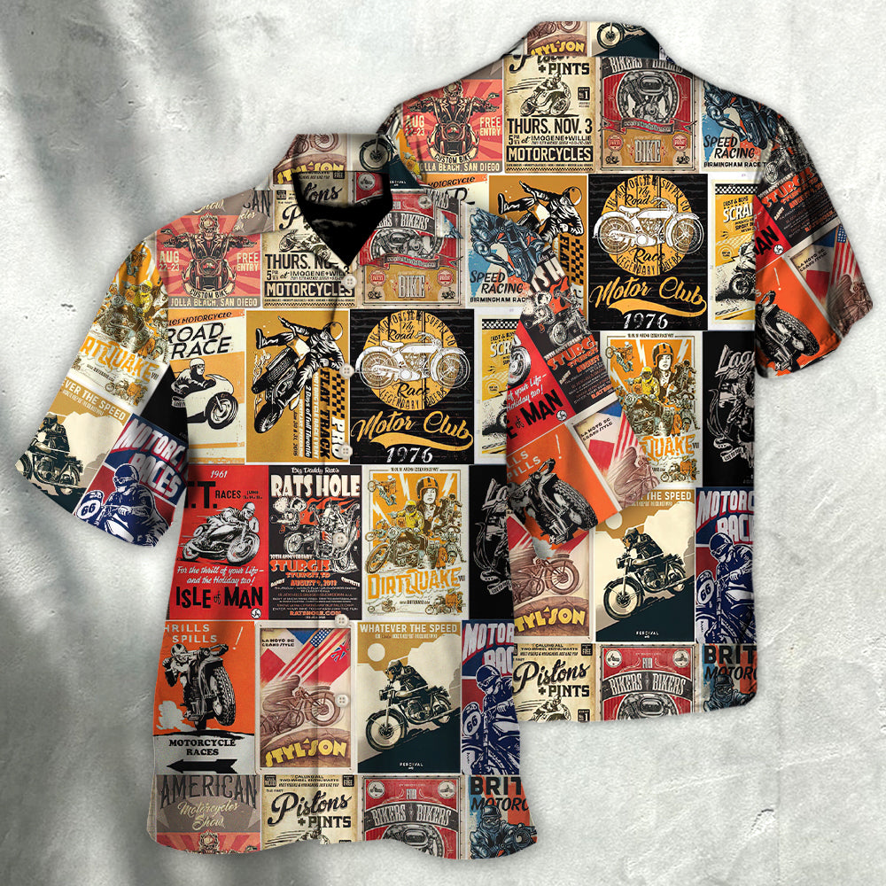 Motorcycle A Bike On The Road Is Worth Two In The Shed - Hawaiian Shirt