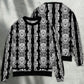 Black And White Diamond Skull Pattern – Sweater - Ugly Christmas Sweater