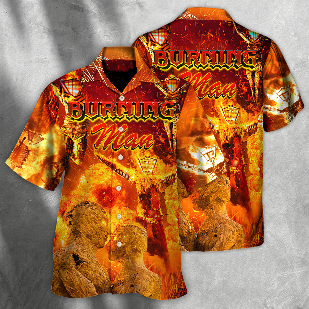 Music Event Festival Burn It All Up Vintage Style - Hawaiian Shirt