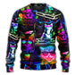 DJ Cat Cool Life Style – Sweater - Ugly Christmas Sweater