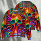 Rainbow Color Skull Love Style – Sweater - Ugly Christmas Sweater