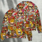 Day Of The Dead Floral Skull Art – Sweater - Ugly Christmas Sweater
