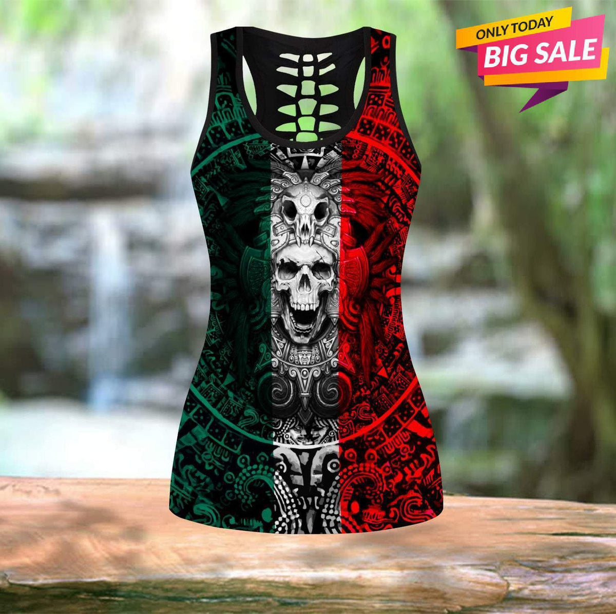 Classic Mexican Aztec Warrior – Hollow Tank Top