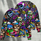 Colorful Mix Skull Art Style – Sweater - Ugly Christmas Sweater