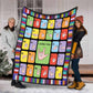 Asl Love American Sign Language Flannel Blanket For Soft Bed Couch And Home Comfort