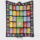 Asl Love American Sign Language Flannel Blanket For Living Room And Bedroom Styling