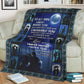 Family To My Wife Couple Flannel Blanket For Bed Sofa And Reading Nook Decor