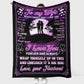 Family To My Wife Lover Flannel Blanket For Living Room And Bedroom Styling