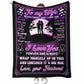 Family To My Wife Lover 50 x 60 Inch Flannel Blanket For Cozy Bedroom And Sofa Decor