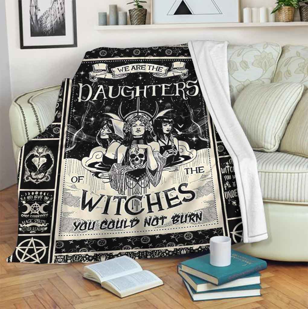 Witch We Are The Daughters Flannel Blanket For Soft Bed Couch And Home Comfort