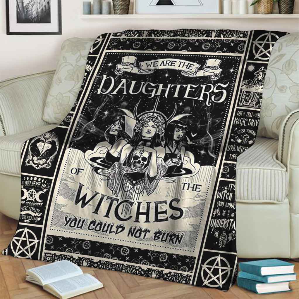 Witch We Are The Daughters Flannel Blanket For Living Room And Bedroom Styling