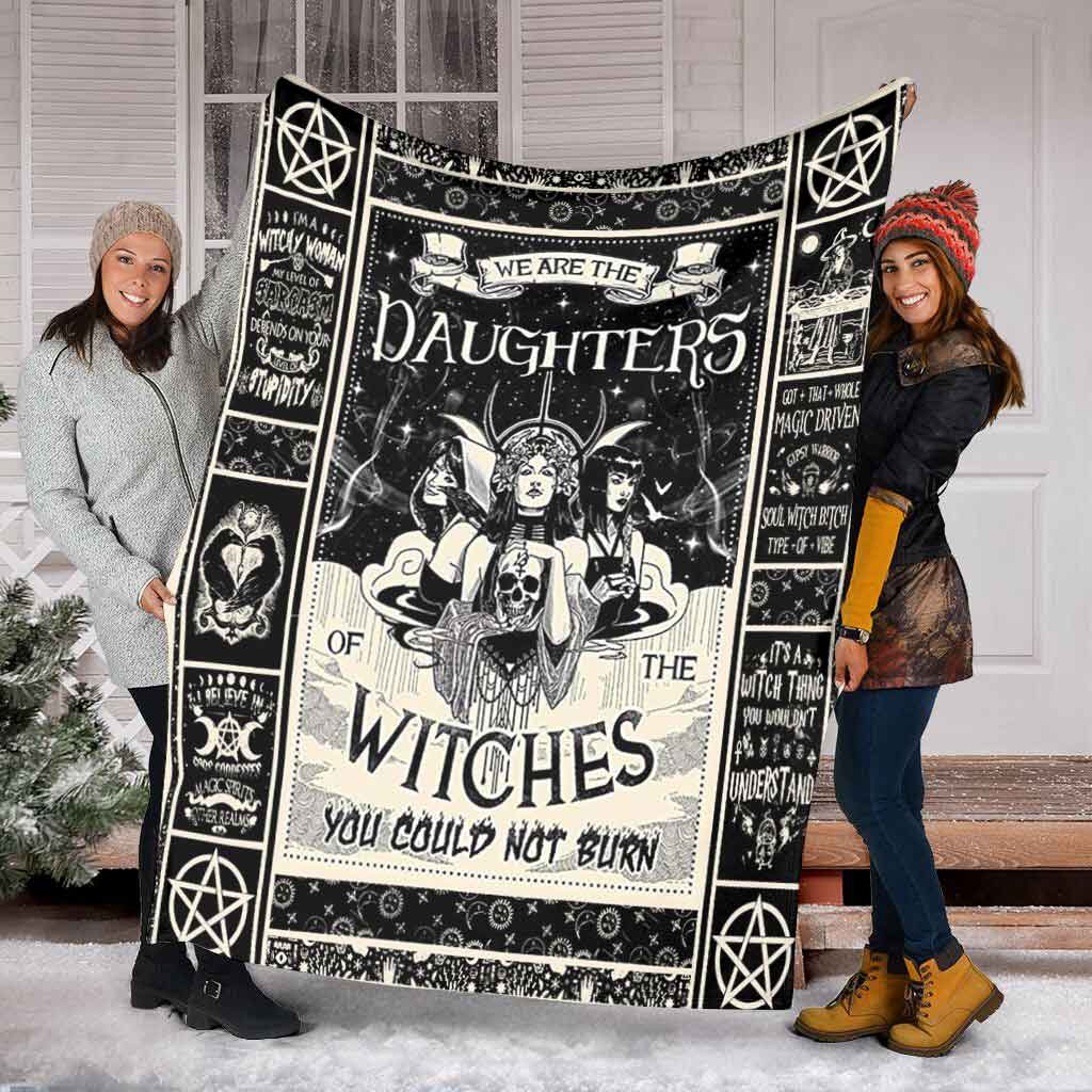 Witch We Are The Daughters Flannel Blanket For Relaxing At Home And Travel