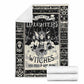 Witch We Are The Daughters Flannel Blanket For Bed Sofa And Reading Nook Decor