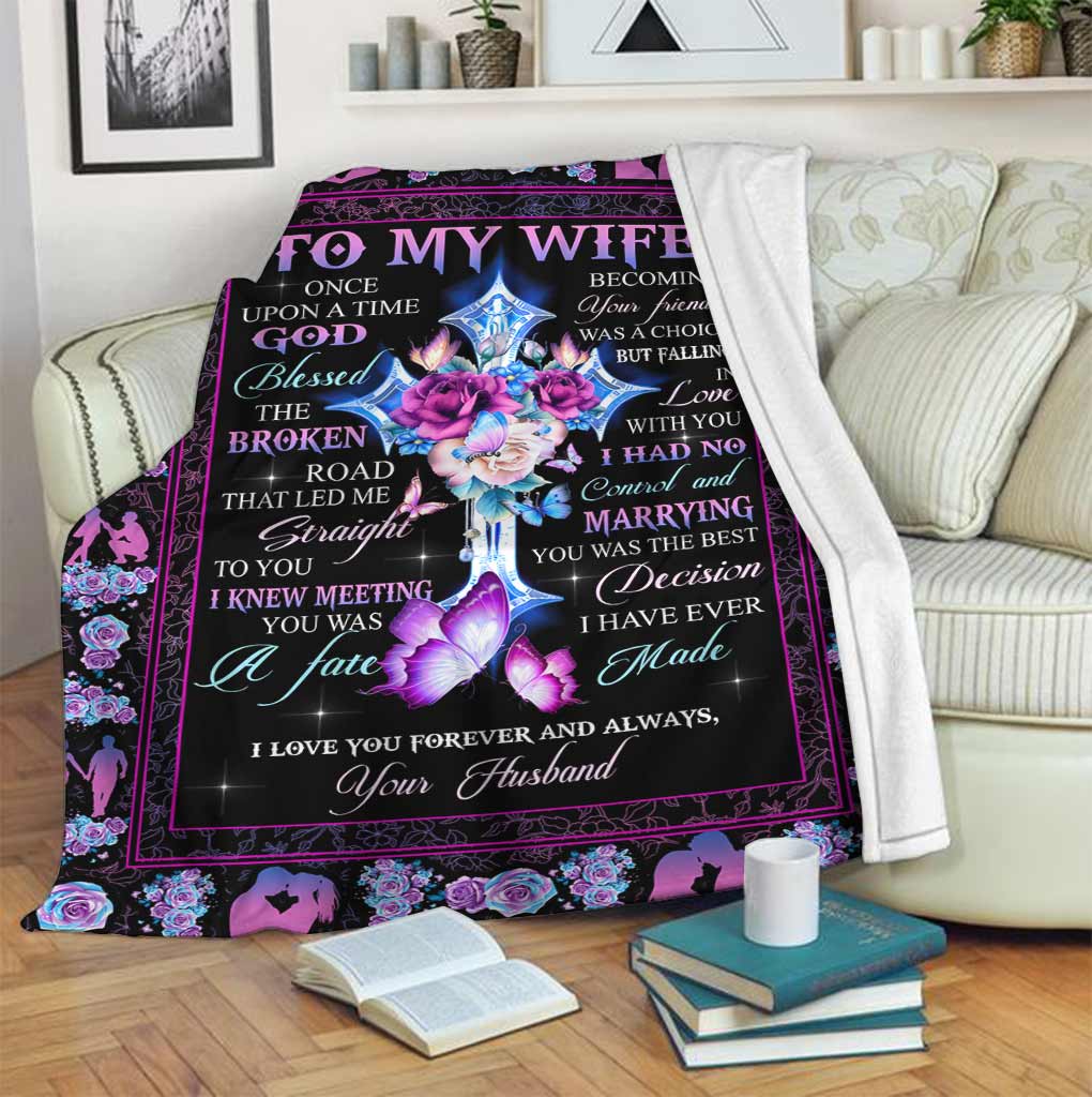 God To My Wife I Knew Flannel Blanket For Soft Bed Couch And Home Comfort