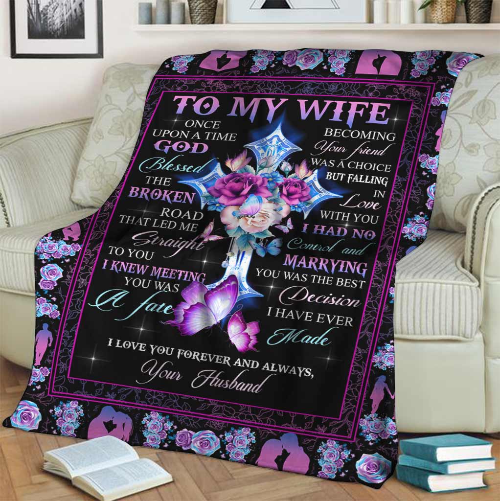 God To My Wife I Knew Flannel Blanket For Living Room And Bedroom Styling