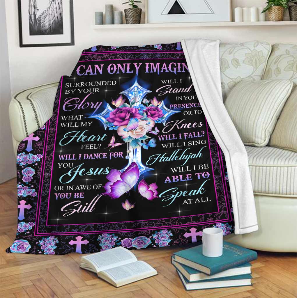 Christian Faith Inspiration Flannel Blanket For Cozy Bedroom And Sofa Decor